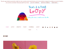 Tablet Screenshot of jensalittleloopy.com